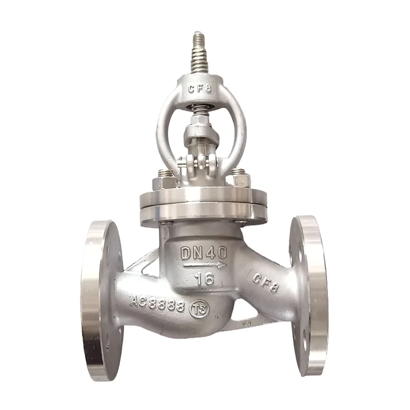 Sesepa sa tšepe sa 304 Flanged Globe Valve